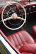 Interior of an old cabriolet