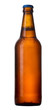 Photo: Bottle of beer with drops. Bottle of beer with drops.