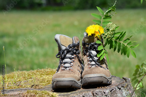 Photo: Wanderschuhe Sommer Pause Wandern Wanderschuhe Sommer Pause Wandern