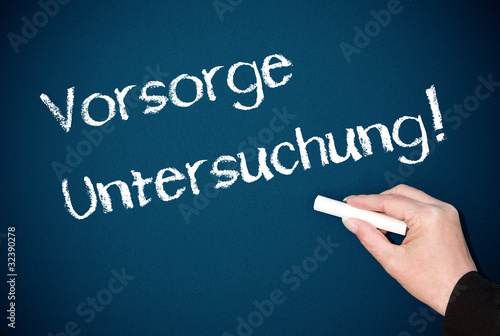 Illustration: Vorsorge Untersuchung ! Vorsorge Untersuchung !