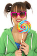 ����: Teen and candies � pink candy #32390854