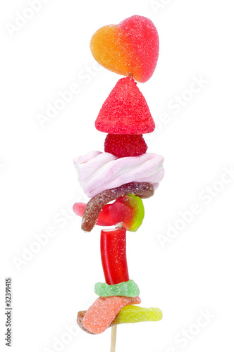 Photo: candies skewer candies skewer
