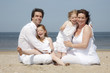 Photo: happy family on the beach happy family on the beach