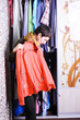 woman and wardrobe