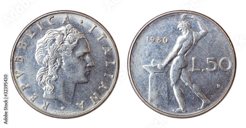 Photo: retro coin of italy retro coin of italy