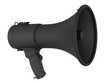 Megafon schwarz matter Lack