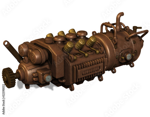 Illustration: Illustration eines alten Motors Illustration eines alten Motors
