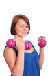 Photo: Prettty teenage girl exercising Prettty teenage girl exercising