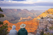 Couple Enjoying Beautiful Grand Canyon Landscape