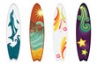 Surfboards set of four - vector EPS AI8
