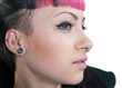 teen girl face piercings