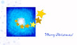 Stars illustration to greetings card with copy space