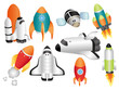 cartoon spaceship icon