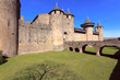 Walls and towers of famous medieval city, Carcassonne, France Walls and towers of famous medieval city, Carcassonne, France