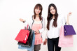 two beautiful asian girl in the shopping two beautiful asian girl in the shopping