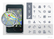 gps phone interface icons