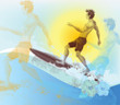 Halftone surfer Halftone surfer