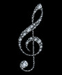 Diamond treble clef Diamond treble clef