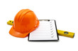 Helmet and checklist
