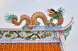Chinese temple roof dragon