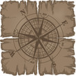 Old damaged dark sheet of paper