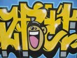 Urban graffiti smile.