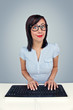 Frau am Computer