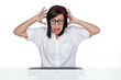 Frau am Computer