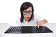 Frau am Computer