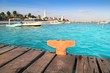 Puerto Morelos beach boats pier Mayan Riviera