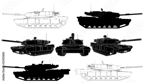 Vector: Military Tank Vector 02 Military Tank Vector 02