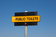 public toilet sign public toilet sign