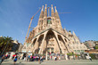 View of Barcelona, Spain.  Basilica and Expiatory Church of the