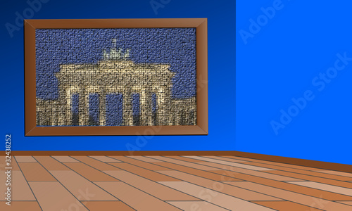 Vektor: Brandenburger Tor als Ölgemälde Brandenburger Tor als Ölgemälde