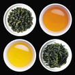 Tea and roasted tea leaves in cups
