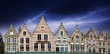 Buildings of Bruges in Belgium