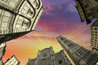 Fisheye view of Piazza del Duomo in Florence