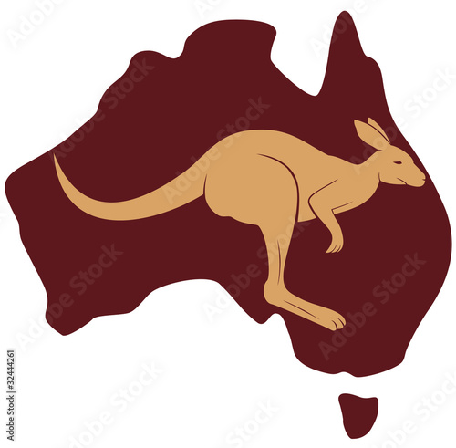 Map of Australia (kangaroo) map of australia with scale. Map of Australia (kangaroo)
