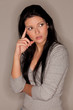 thoughtful young woman