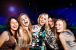 A group of young people in club