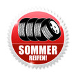 Sommerreifen! Button, Icon