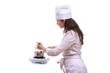 Beautiful cooking woman