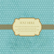Vintage blue frame with place for text Vintage blue frame with place for text