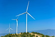 Electric power wind generators stationed on a hill Electric power wind generators stationed on a hill