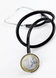 Euro money and stethoscope