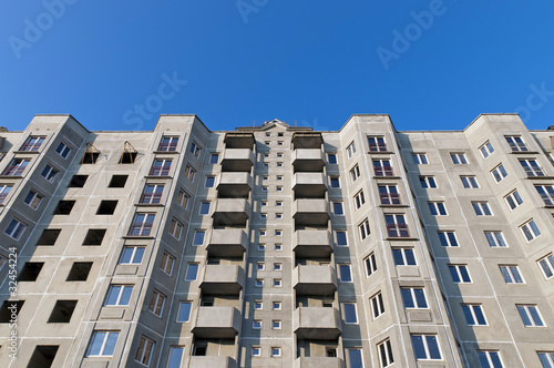 Photo: Belorussian construction site of a standardized panel building M Belorussian construction site of a standardized panel building M