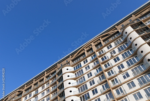 Photo: Belorussian construction site of a new high comfort building and Belorussian construction site of a new high comfort building and