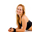 Young attractive Caucasian fitness woman