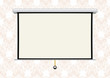 Empty projection screen