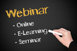 Webinar - Online E-Learning Seminar - Blackboard